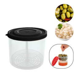 Pote Porta Conserva Azeitonas 1 litro com Aparador 